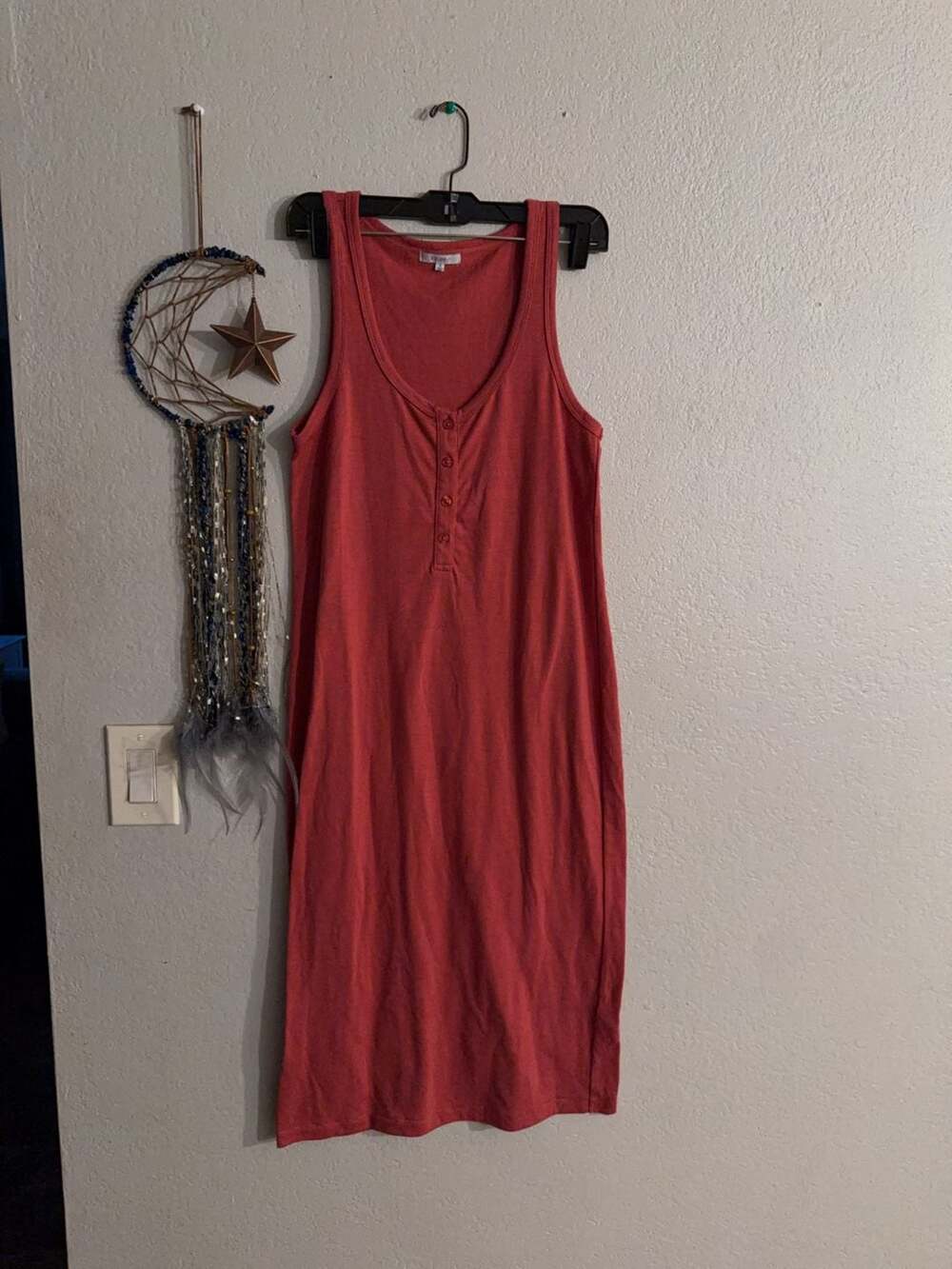 Z Supply Women's Sleeveless Button-Front Tank Dress Size S